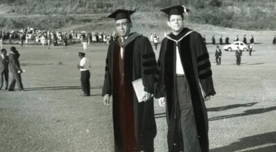 Wanlass and Evans at the CVI Graduation