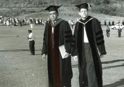 Wanlass and Evans at the CVI Graduation
