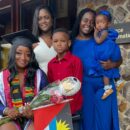 Adina Browne celebrates commencement with family.