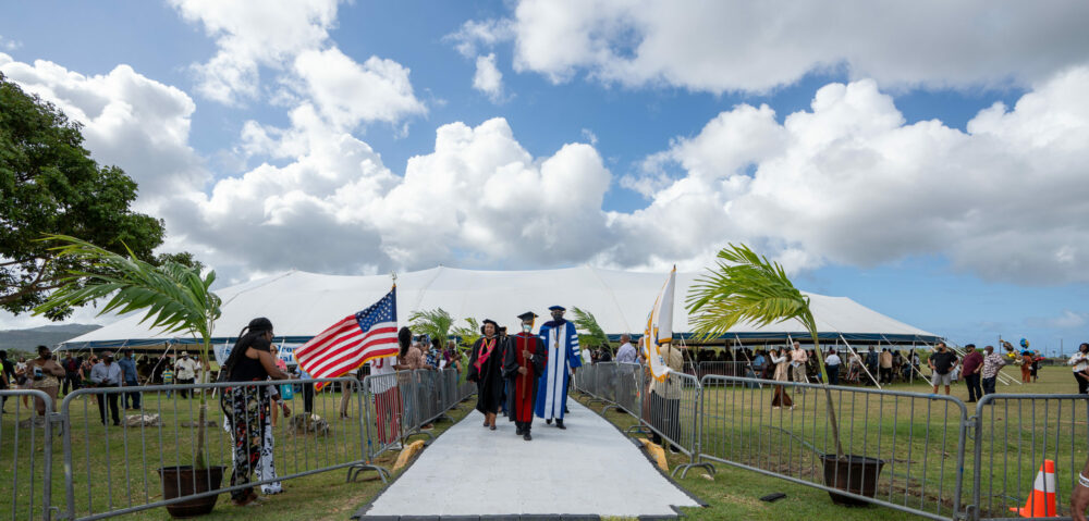 Commencement on UVI's Sheen Campus.