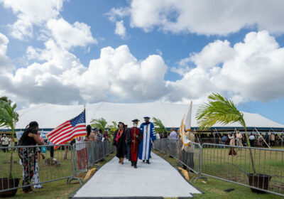 Commencement on UVI's Sheen Campus.